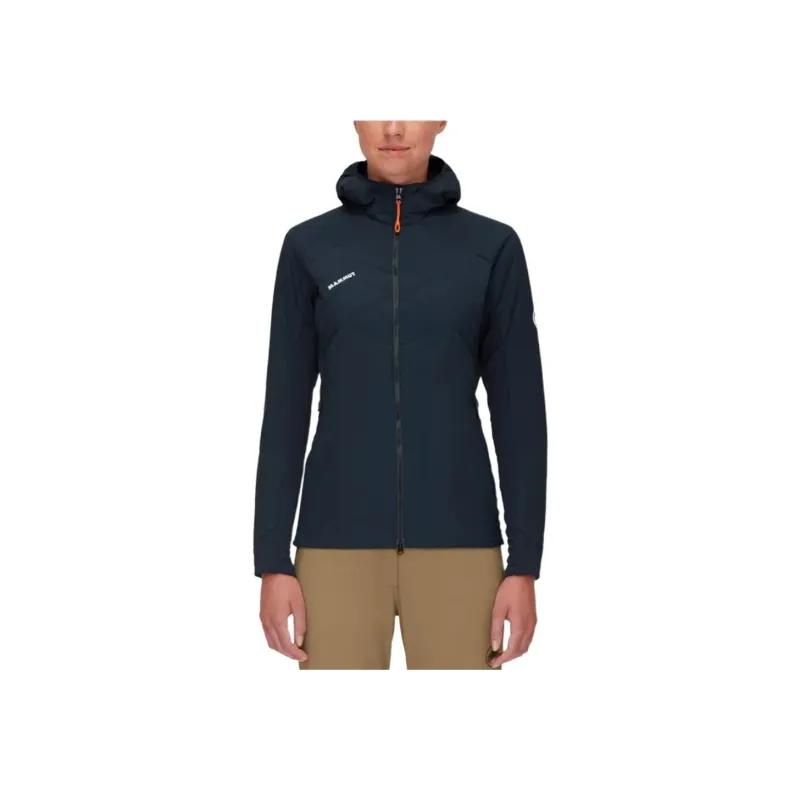 MAMMUT Rime Light IN Flex Hooded Jacket Jackets Coats Unisex Marine Blue With Free Necklace-2