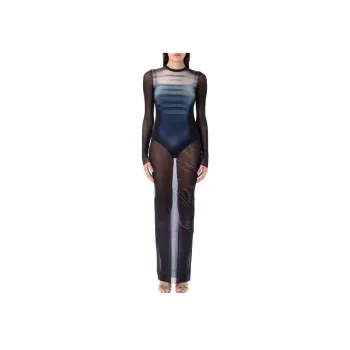 Jean Paul Gaultier Long Sleeved Dress Women's Black