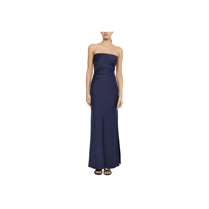 BEC+BRIDGE ETERNITY STRAPLESS MAXI Sleeveless Dress Women's INK Blue-0