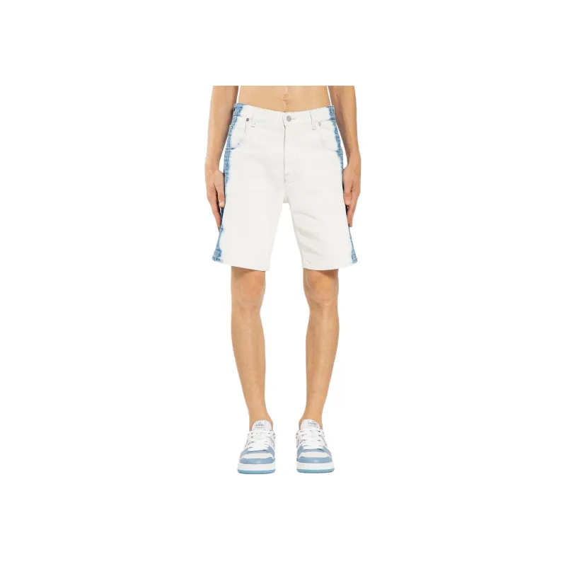 FENDI Bleach Shaded Denim Bermuda Shorts-3