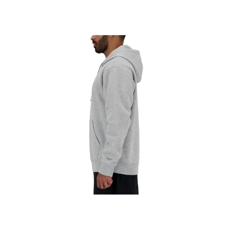 New Balance Iconic Collegiate Graphic Hoodie Sweatshirt Men's Gray-1