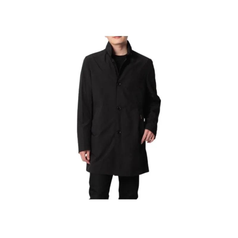 Moorer Stand up Collar Raincoat-2