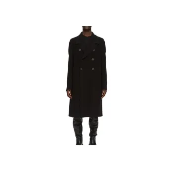 RICK OWENS Double Breasted Officer Coat