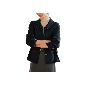 XWI Denim Jacket Women's Navy Blue