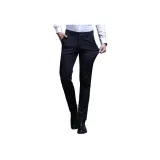 Navy Blue Stripes Waist Style Pants