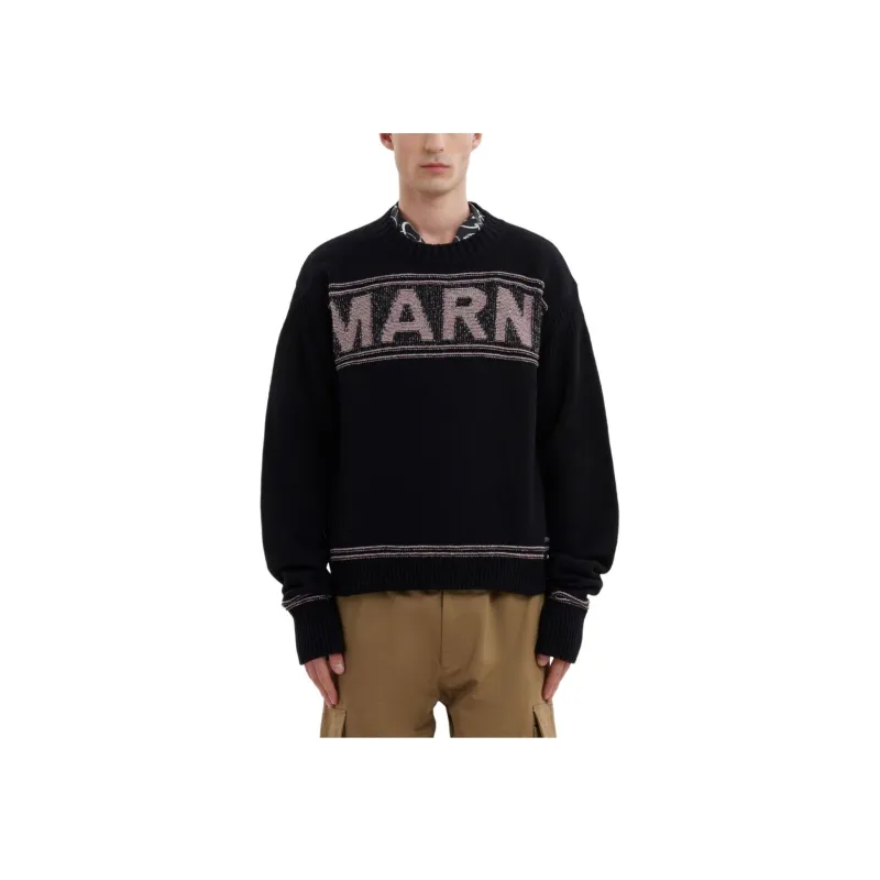 MARNI Fisherman Logo Knit Sweatshirt-1