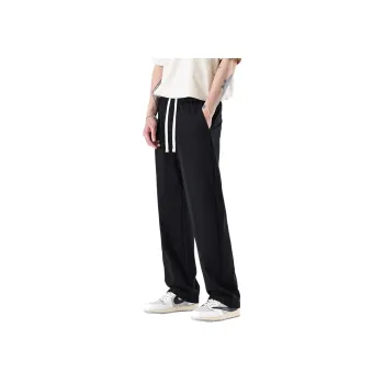 WILD LEADER Casual Pants Unisex Black [W2338K84XK]