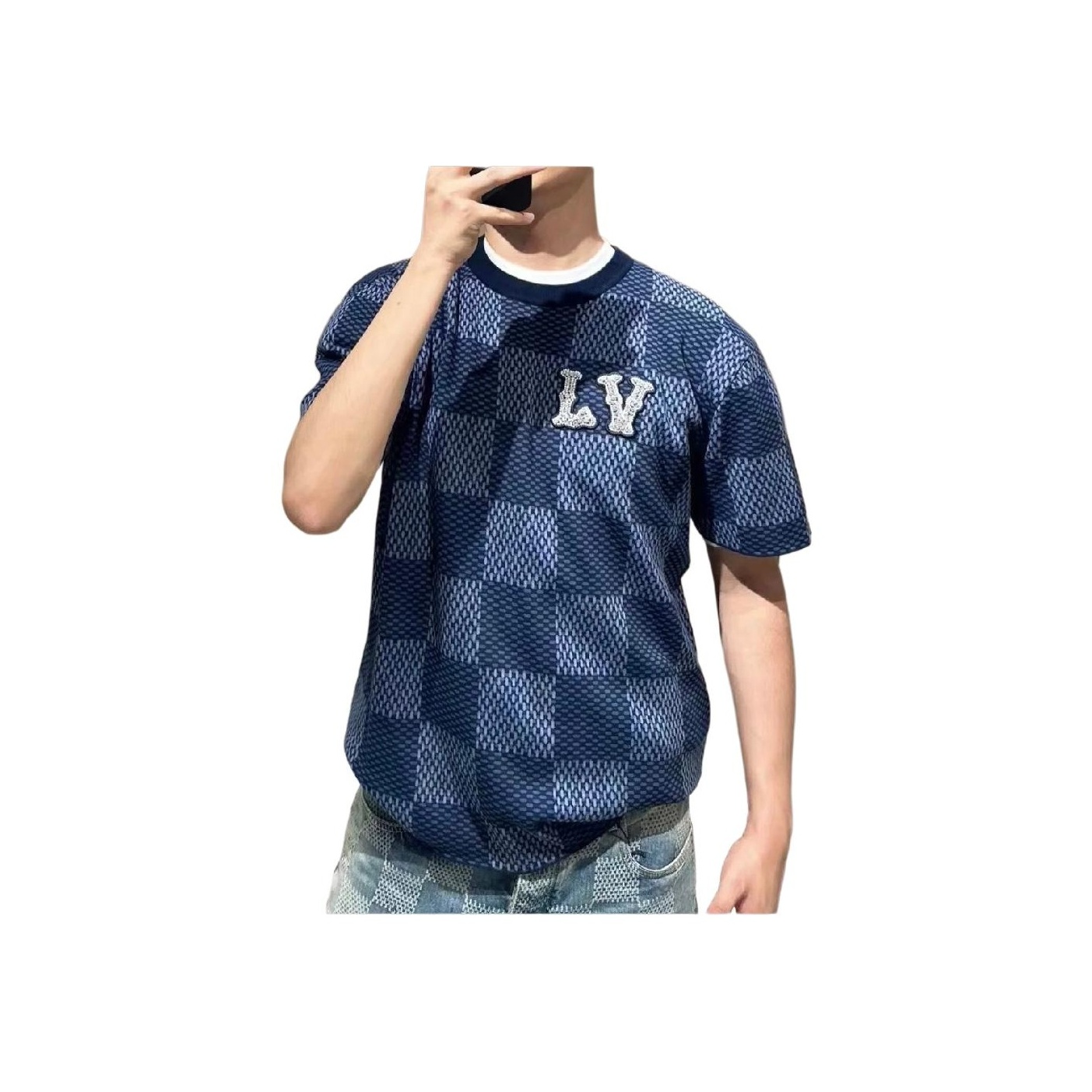 超安い Women's T-Shirts VUITTON LOUIS Indigo POIZON - トップス
