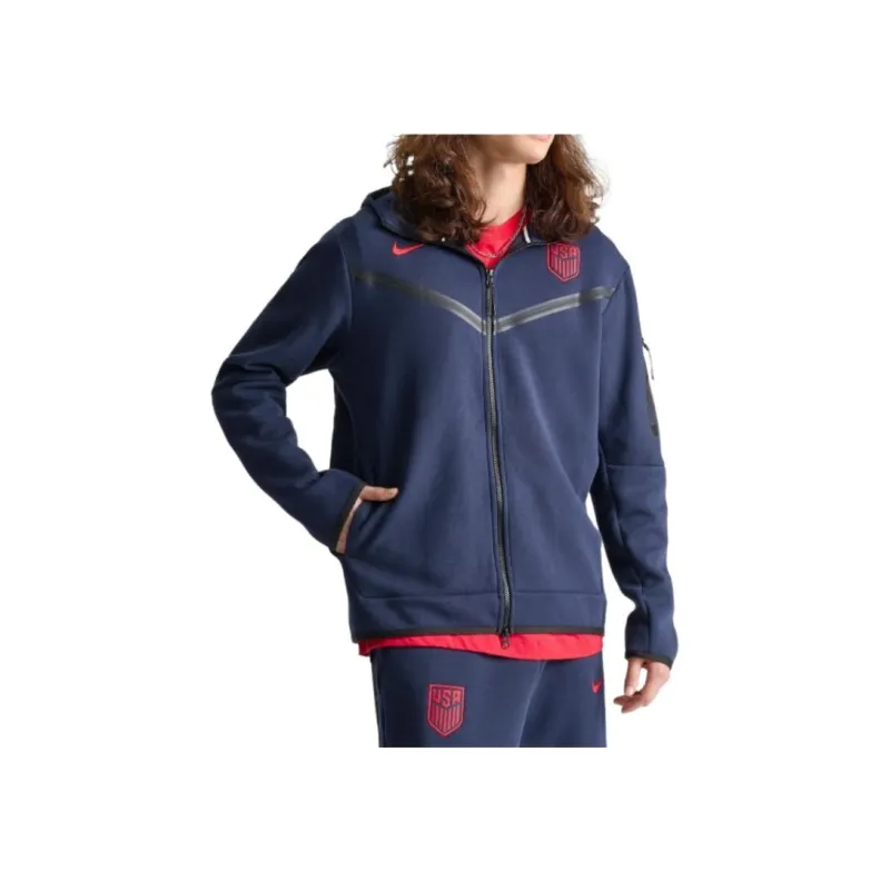 Nike USA Soccer Team Olympic Series USMNT Tech Fleece Windrunner Sweatshirt Men's Marine Blue-3
