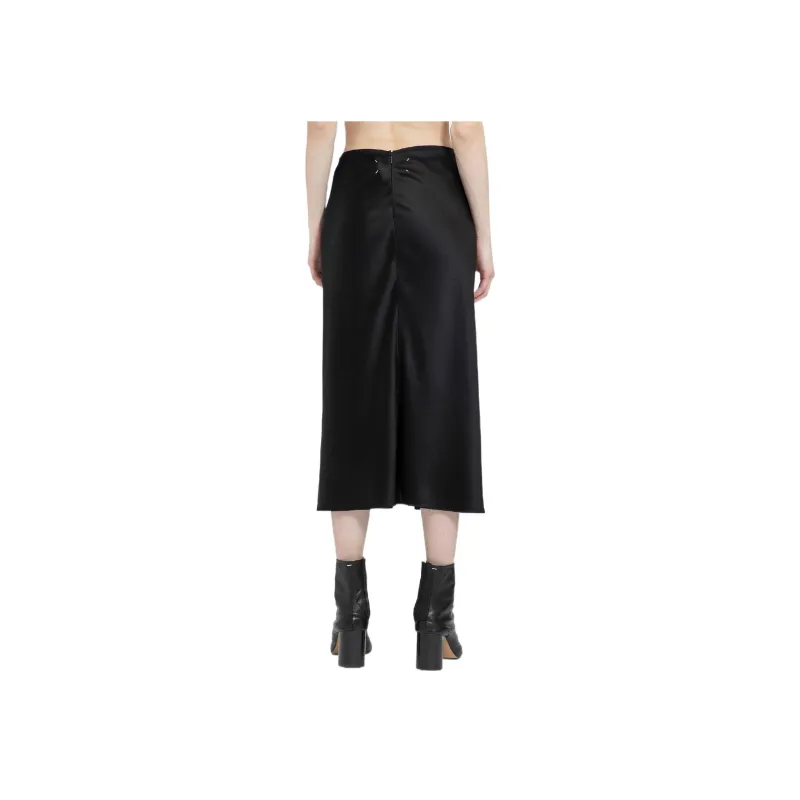Maison Margiela Satin Midi Skirt-4