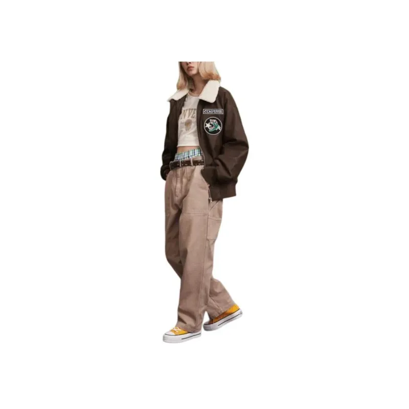 Converse Year Of The Dragon CNY Series Puffer Jacket Men's Brown-3