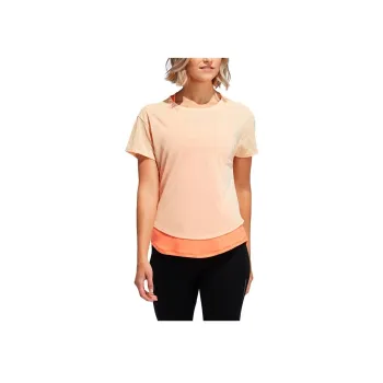 Adidas Drop Shoulder Sleeve T Shirt Women's Orange