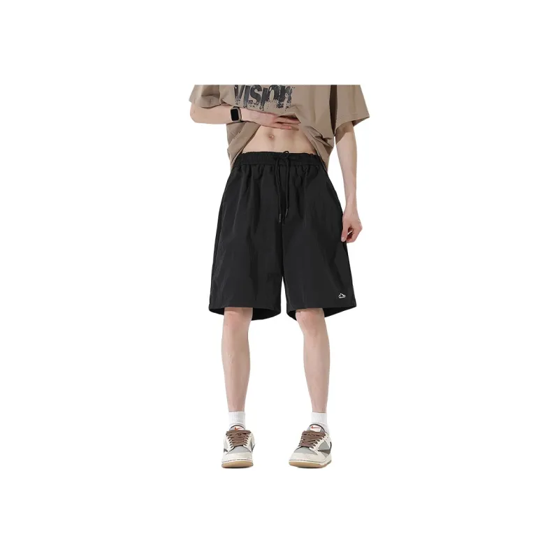 GROW DATE Cargo Shorts Unisex Night Black-81