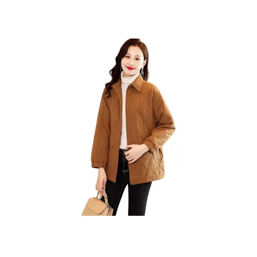 IVENI 카라멜 여성 패딩 점퍼