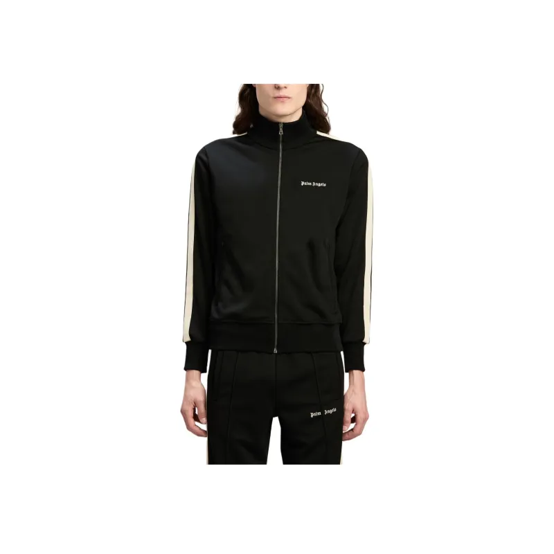 PALM ANGELS Logo Embroidered Track Jacket-1