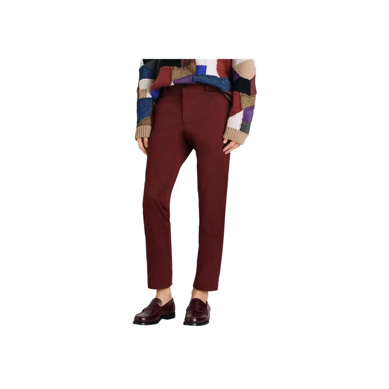 Burberry FW22 Casual Pants Men's Dark Red-4