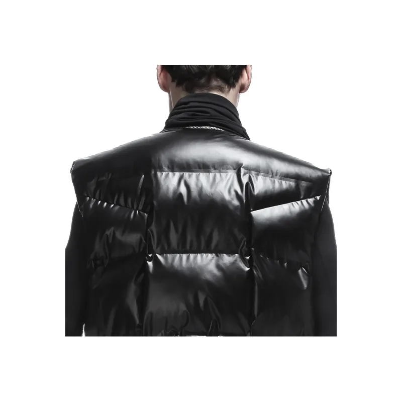 NORVINCY Mid Length Cycling Loose Fit Without Hood Puffer Jacket Winter Unisex-0