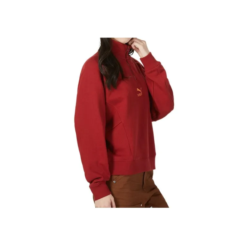 PUMA Sweatshirts Women's Red-4