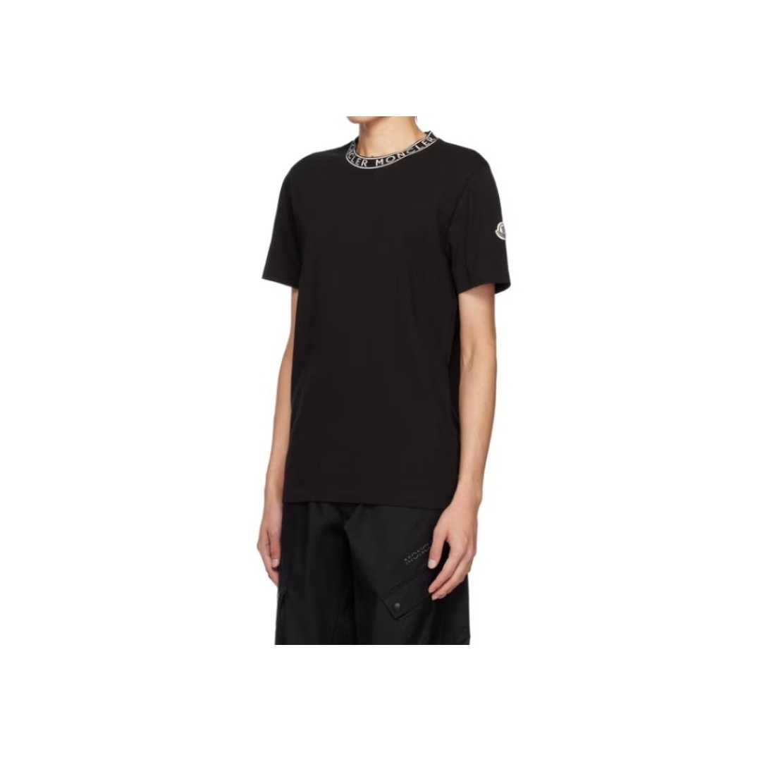 ★【MONCLER】T-Shirt con logo con perline★ビーズロゴTシャツ Moncler Logo Cotton T-Shirt | Saks Fifth Avenue