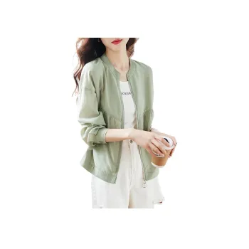Mo Han Yi Mei Jackets & Coats Women's Gray Green