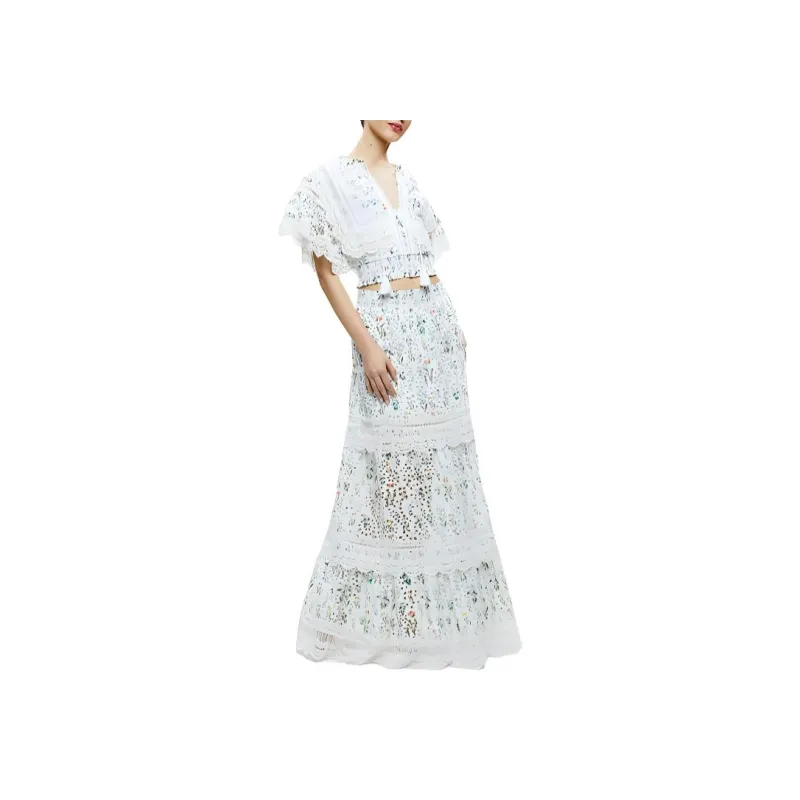ALICE+OLIVIA Tabitha Lace Blouse-2