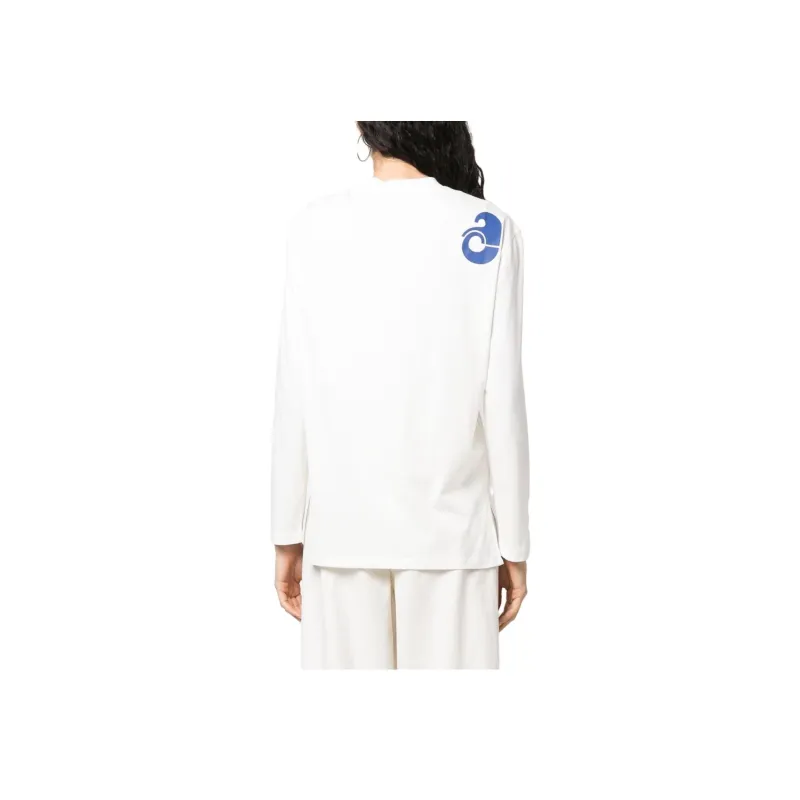 Courrèges Twist Shell Long Sleeve 'Heritage White'-1