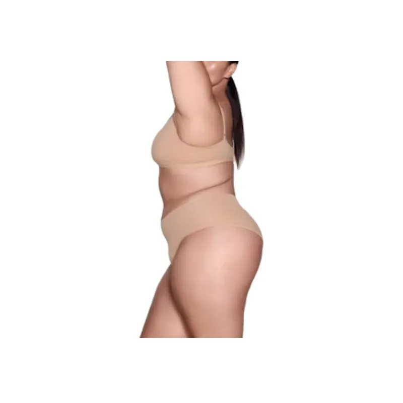 SKIMS FITS EVERYBODY CROSSOVER BRALETTE Bra Women's OCHRE/Ochre-3