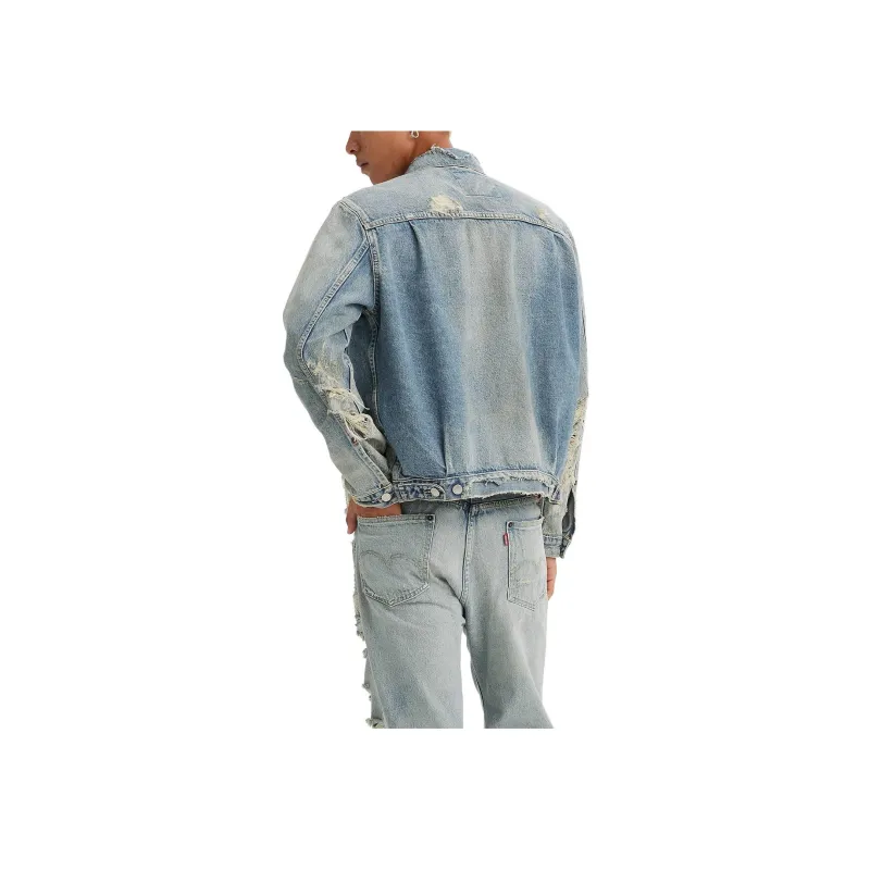 Kenzo X Levis LEVI'S X KENZO CO BRAND Denim Jackets Unisex Light Indigo-5