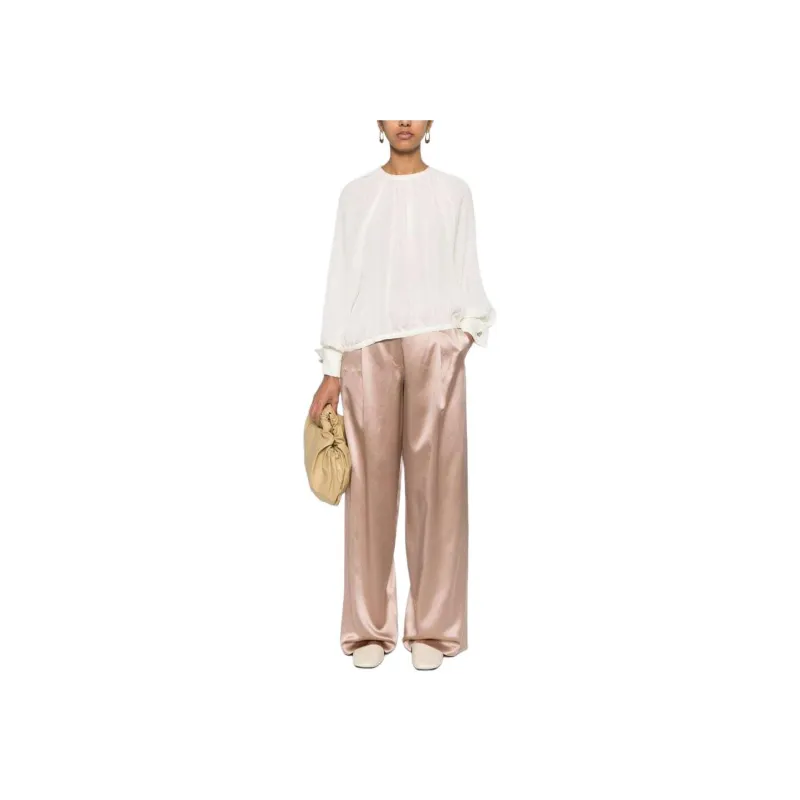 Max Mara Fiesta Wide leg Silk Trousers-1