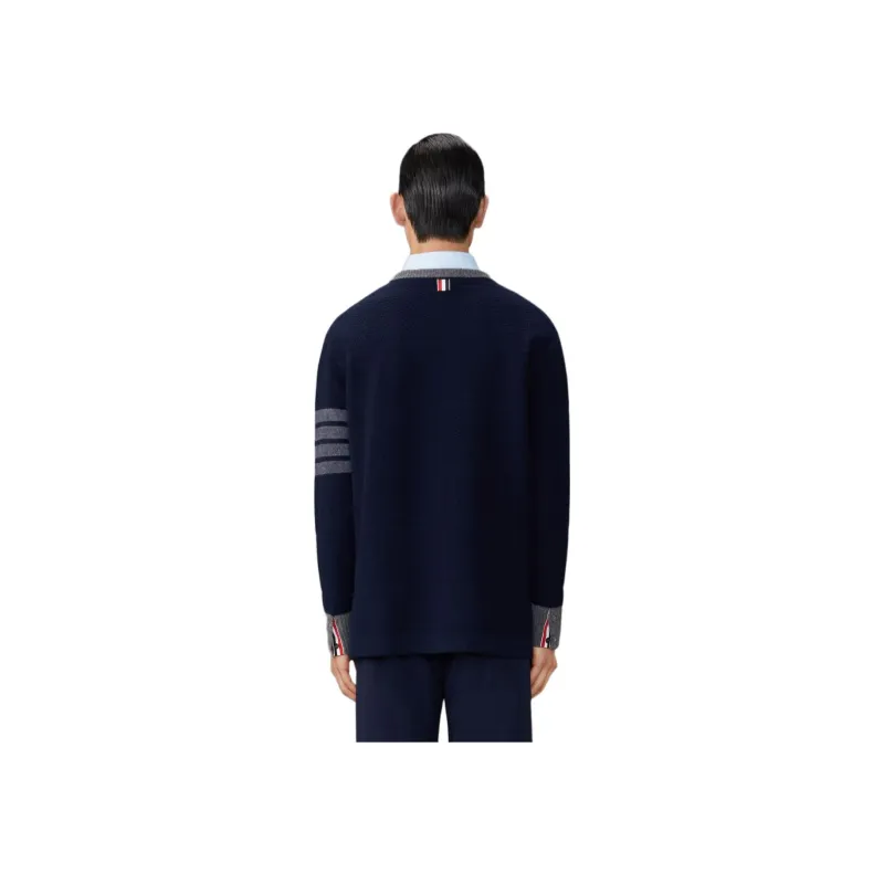 THOM BROWNE 4 Bar Striped Crewneck Jumper-2