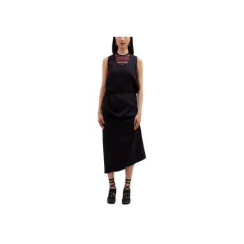 Lemaire Sleeveless Cotton Wrap Dress