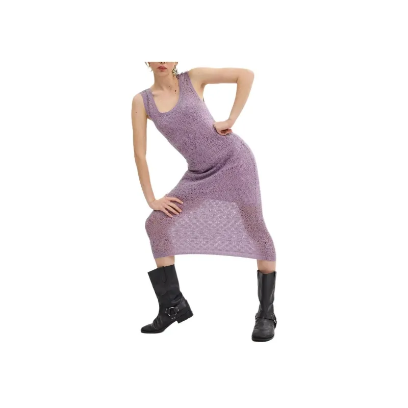 COACH SS24 Sleeveless Dress Women's Purple-1