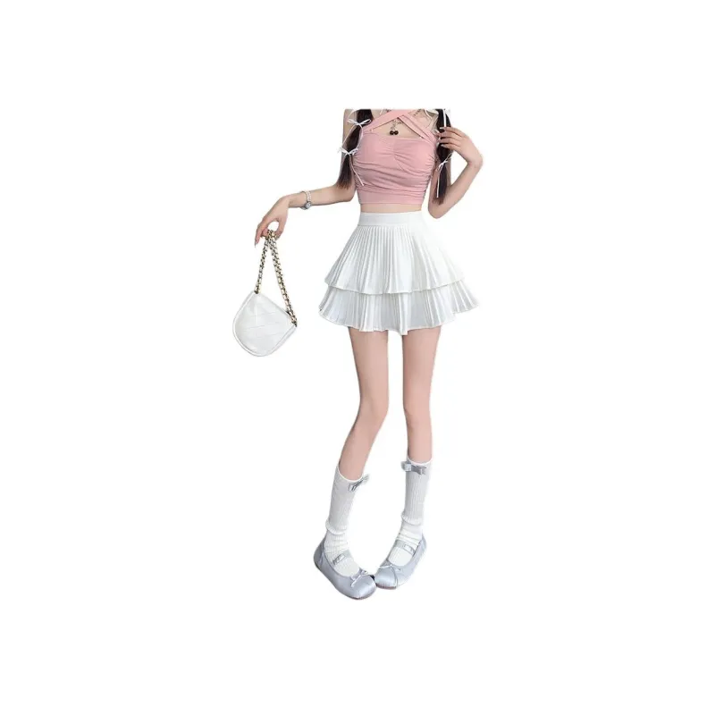 Mu Xiao Xin Casual Short Skirts Women's Black-5