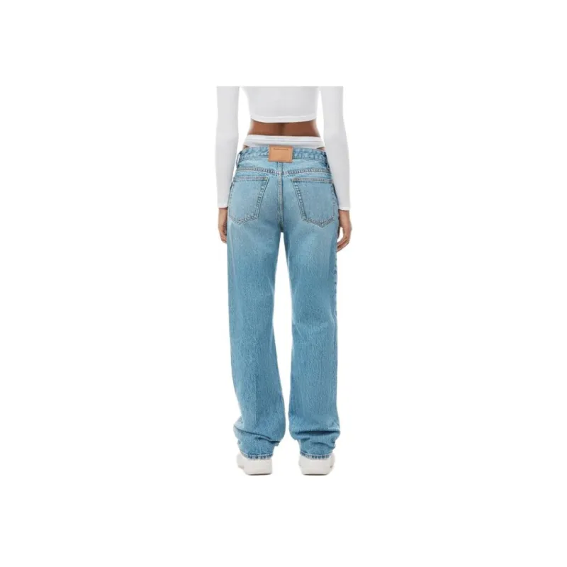 Alexander Wang Logo Patch Jeans-1