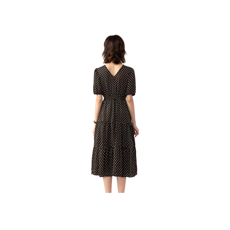 H YXIANG Short Sleeved Dresses Women's-3