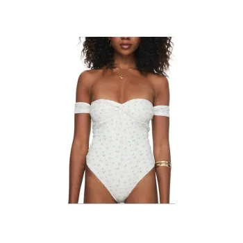 PRINCESS POLLY EZRAH BODYSUIT Bodysuits Women's White Floral