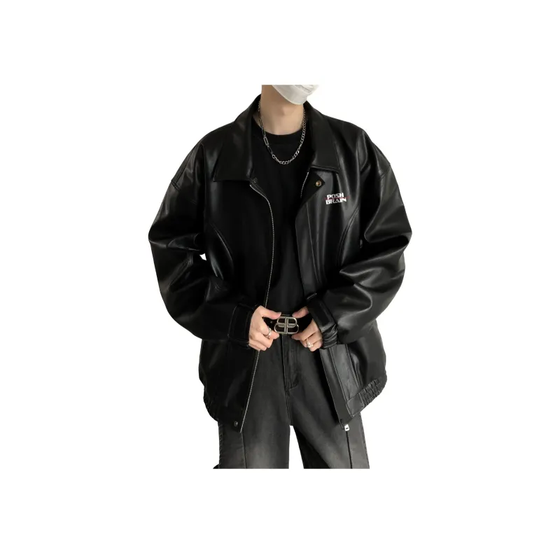 Poshbrain Leather Jacket For Fall And Winter Unisex-2