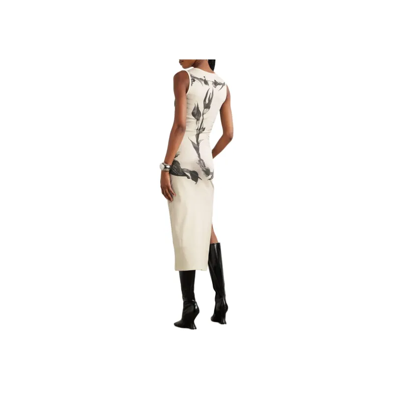 Jean Paul Gaultier Floral print Midi Dress-4
