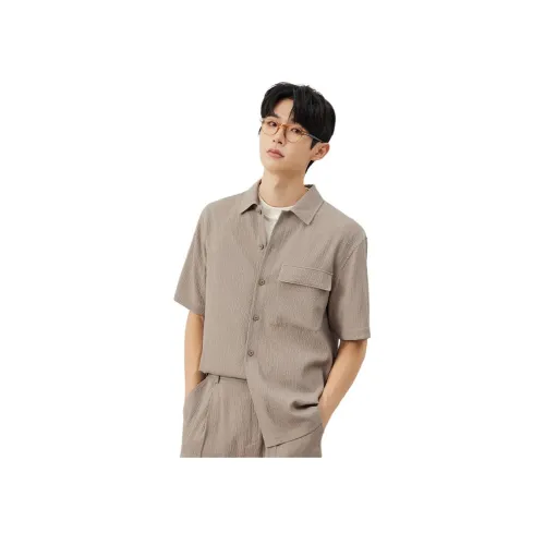 지오지아 카키 남성 셔츠