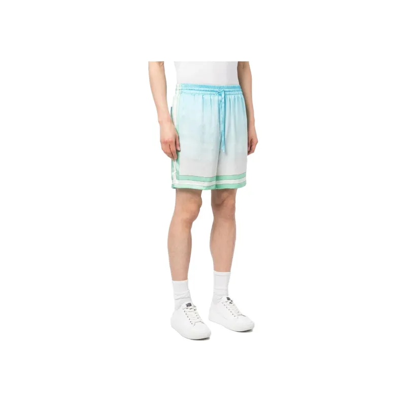 CASABLANCA Silk Shorts With Drawstrings-3