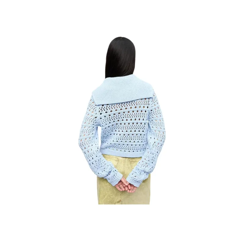 GANNI Open knit Cardigan-1