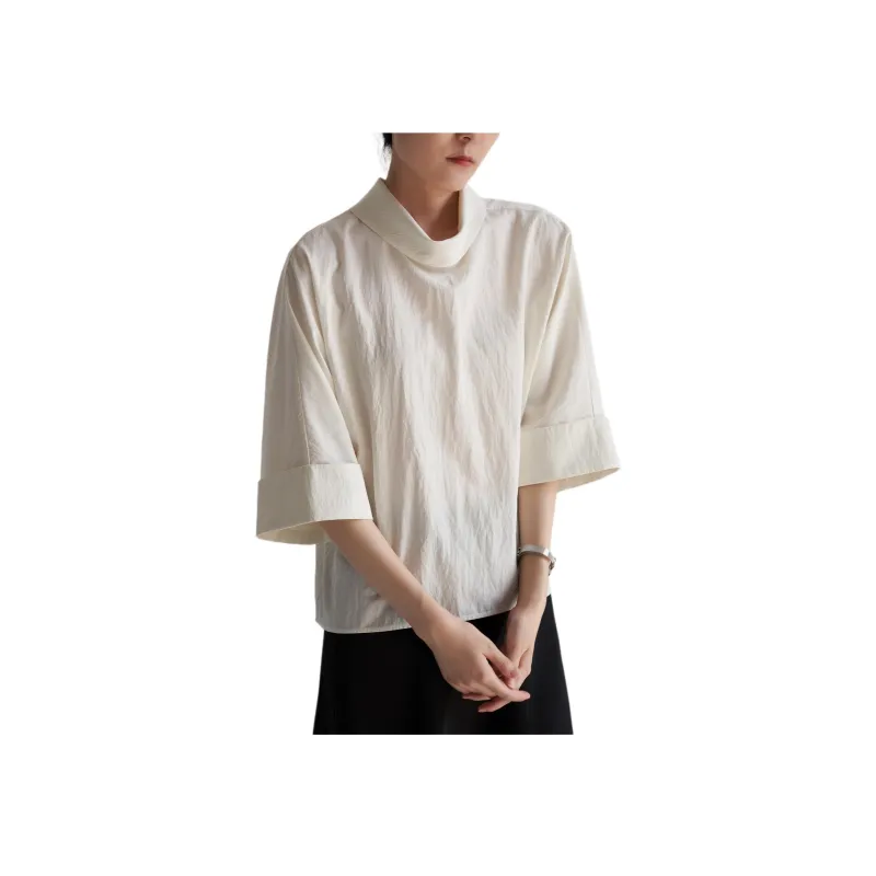 SHALLOW STREAMS Shirt Women's Camellia White-1