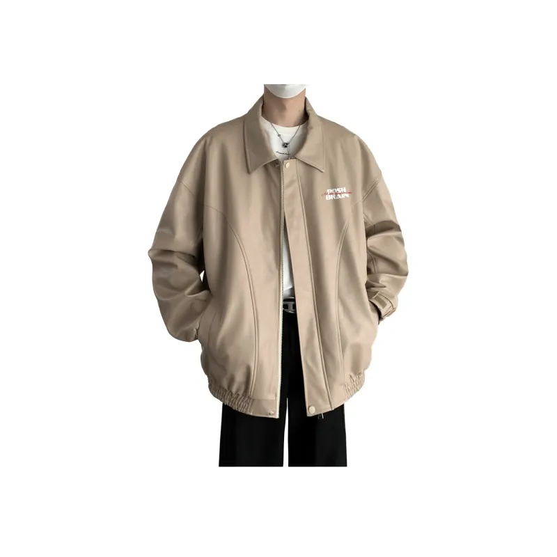 Poshbrain Leather Jacket For Fall And Winter Unisex-7