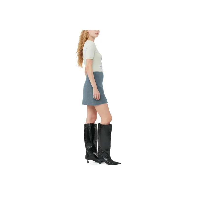 GANNI T Shirts Women's Sea Foam Green-2