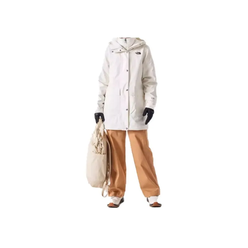 THE NORTH FACE City Outdoor Collection Windbreaker Jackets Women's White-1