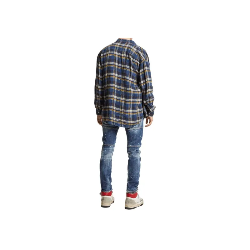 DSQUARED 2 Logo Patch Distressed Skinny Jeans-3