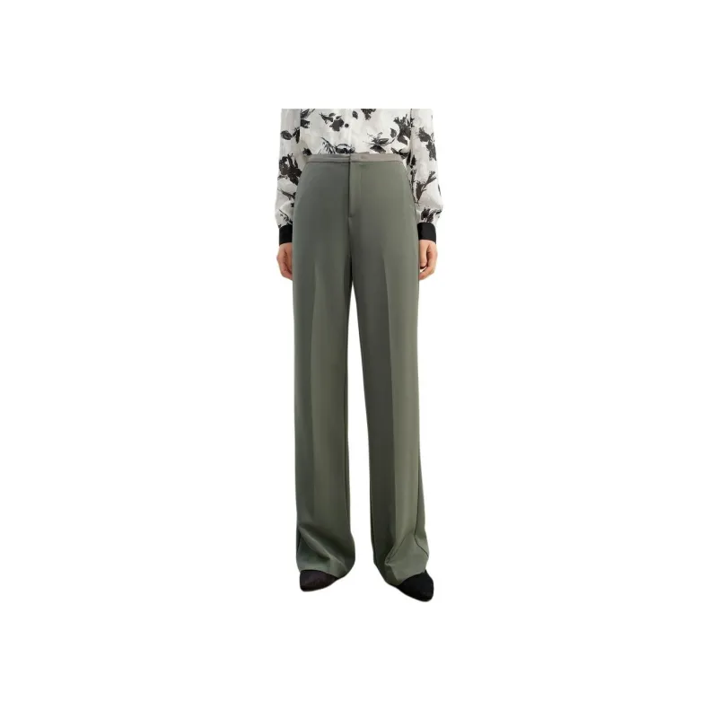 JZ. ANNAKRO Casual Pants Women's Pure Green-1