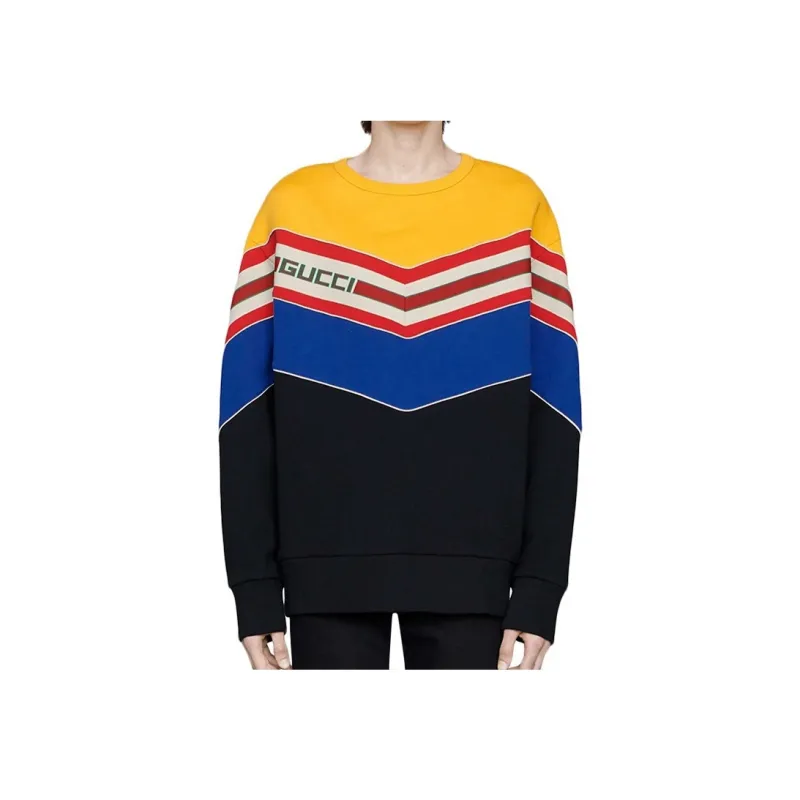 GUCCI Chevron Stripe Sweatshirt-3