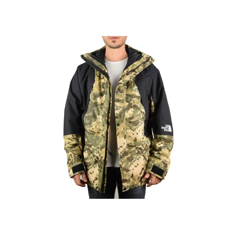 THE NORTH FACE Mountain Waterproof And Windproof Windbreaker Jacket Men's Olive Green Camouflage-4