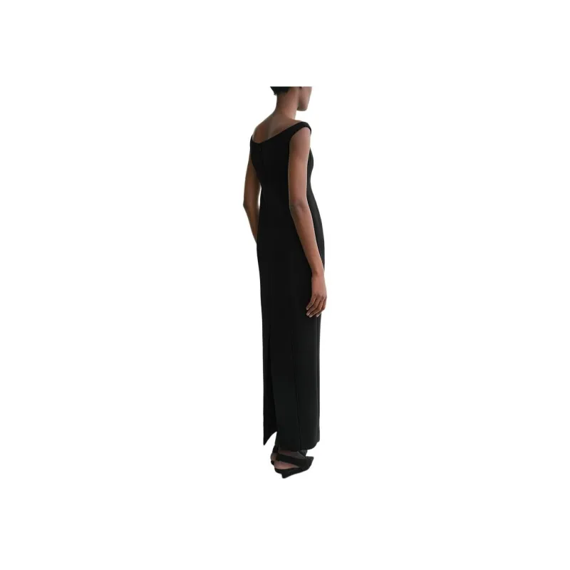 TOTEME Curved Off shoulder Maxi Dress-1
